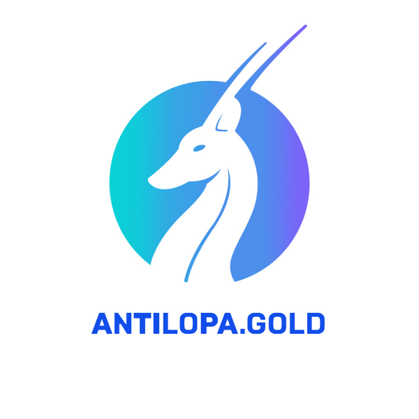 Логотип компании ANTILOPA.GOLD - ТОВАРЫ С УМОМ